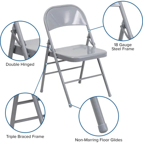 Gray Foldable Chair