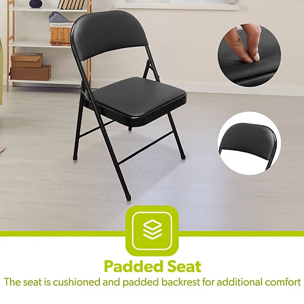 Padded Black Chairs